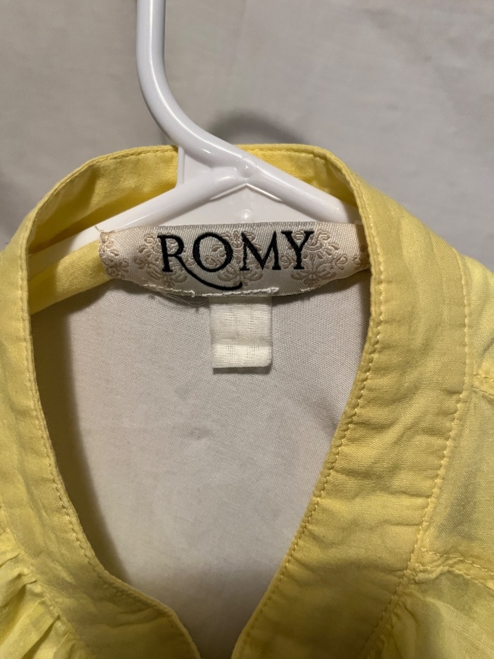 Y2K Rouched Romy Cap Sleeve Yellow Top - Medium - Picture 2 of 10